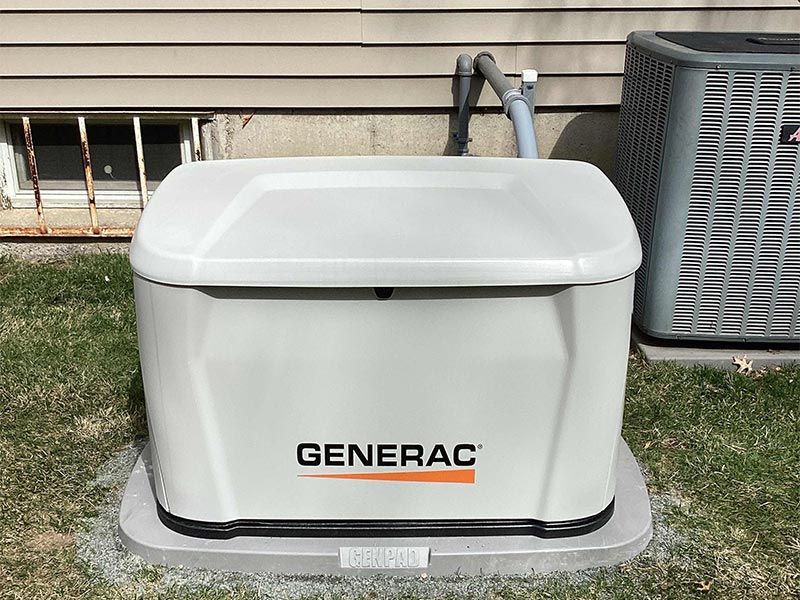 Installed generator.